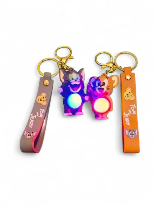 Led Key Chain Cute Jerry Keychain with LED Light for Kids - Cute Cartoon Key Ring Toy Gift ...