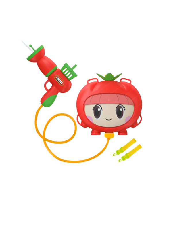 TomatoSplash – 1800ml Backpack Water Gun for Kids | High-Capacity Pressure Pump Holi Pichkari LMI14411.