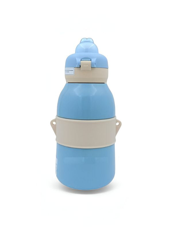 Blue - Toto Kids Water Bottle 490ml – Cute Bunny Lid with Star Design | Leakproof & BPA-Free for School & Travel NOV3555.