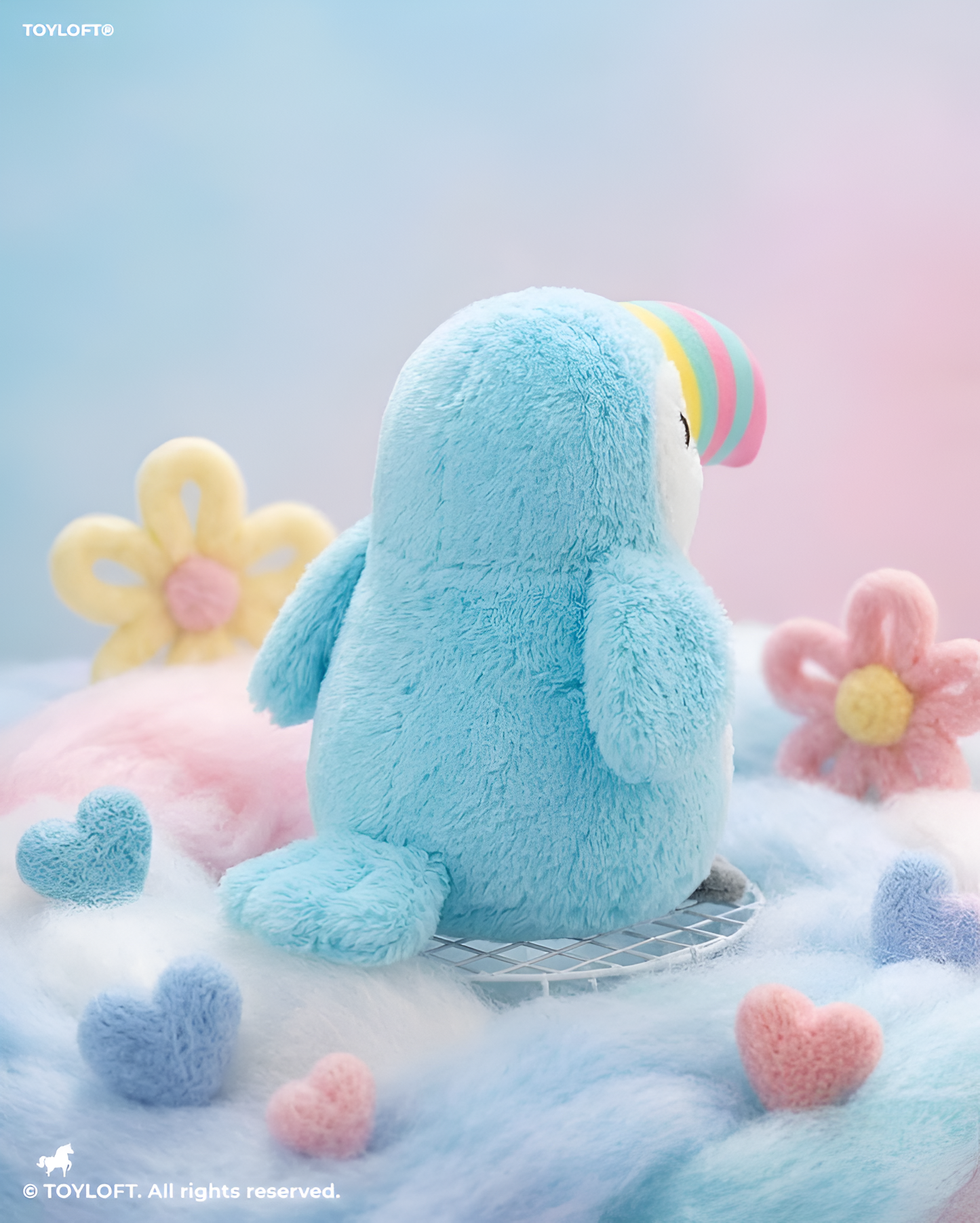 Toucan Plush Toy 7 Inch – Soft Stuffed Animal Bird with Colorful Beak Blue ST11933.
