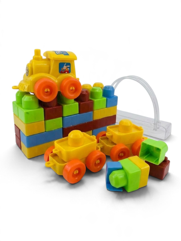 Toy Train & Creative Building Blocks Set Colorful Stacking Construction Bricks Educational Toy LMI16699