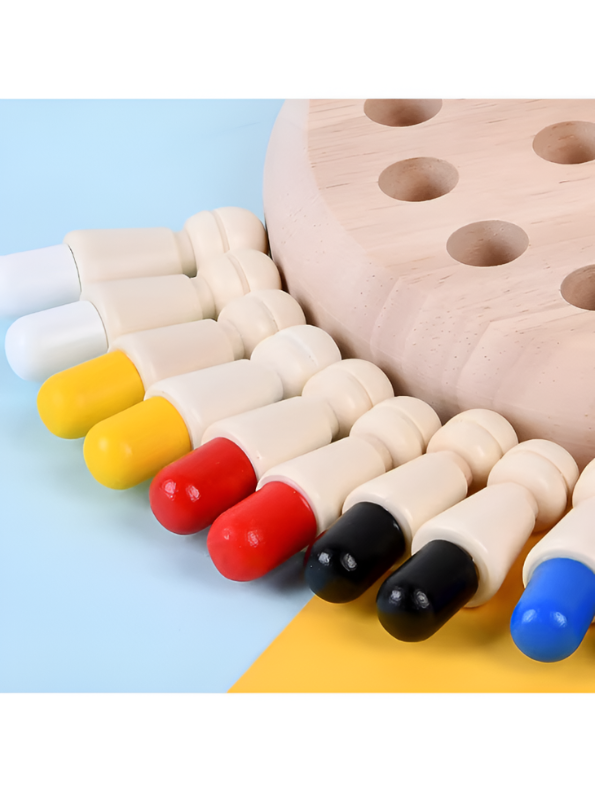 Memory Chess Board Game: Wooden Educational Toy for Kids & Toddlers TV5154