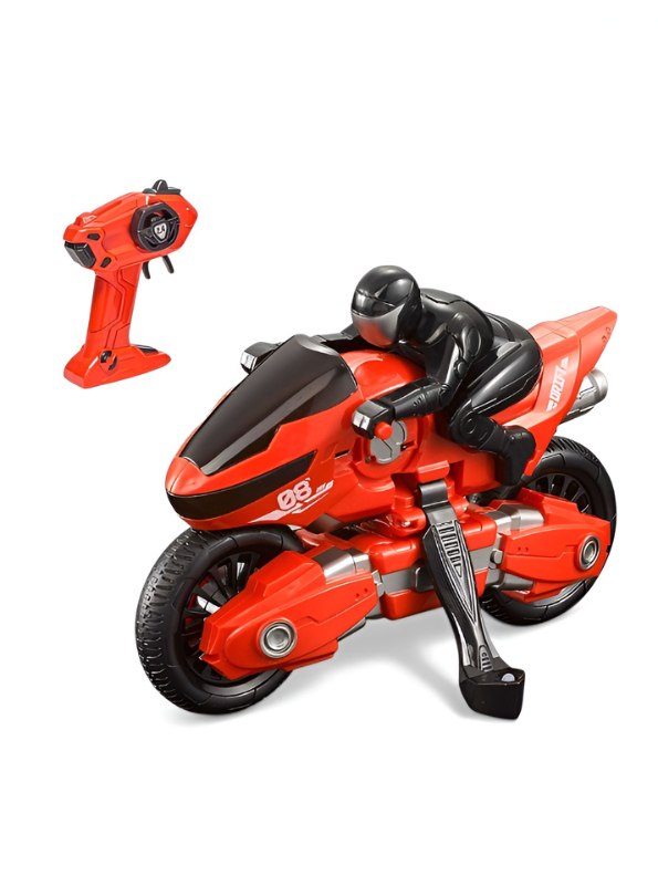 2.4GHz Drift RC Racing Motorcycle with Rider – Swing Action Remote Control Bike, High-Speed Fire Knight Design for Kids & Adults TV2357