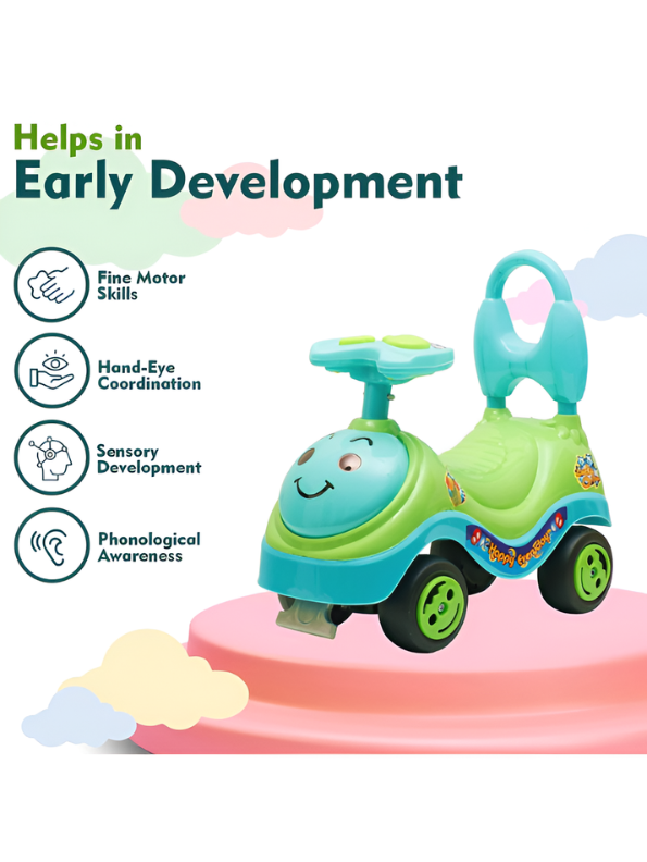 Musical Push and Ride-On Toy for Toddlers (1-3 Years) – Interactive Baby Walker TV3755