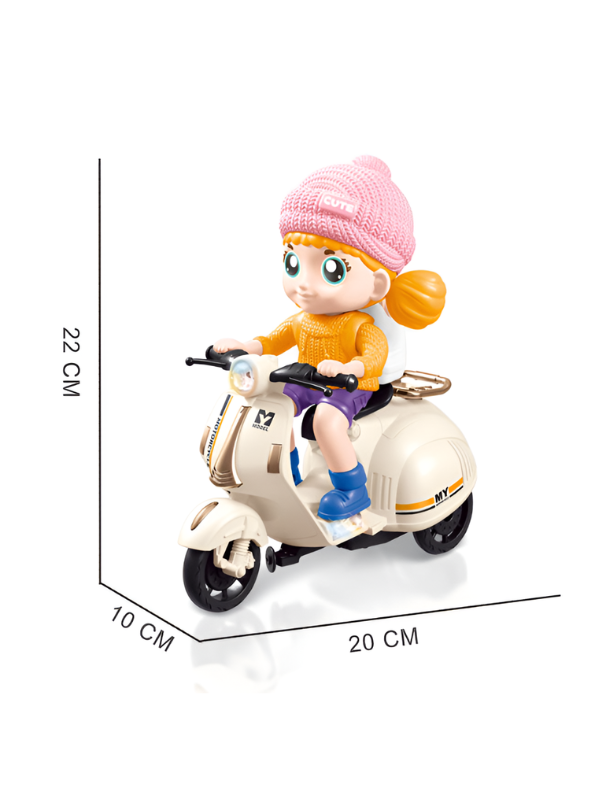 360° Rotating Electric Stunt Motorcycle Toy for Kids – Battery Operated Scooter with Dynamic Music, Dazzling LED Lights, and Automatic Wheel-Lifting Action – Ideal Gift for Boys & Girls Ages 3+ TV5780