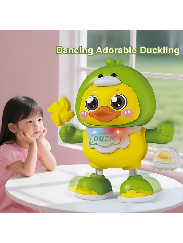 Interactive Dancing Duck Baby Toy with Music and Lights – Tummy Time Training & Early Educational Development Gear for Toddlers TV6272