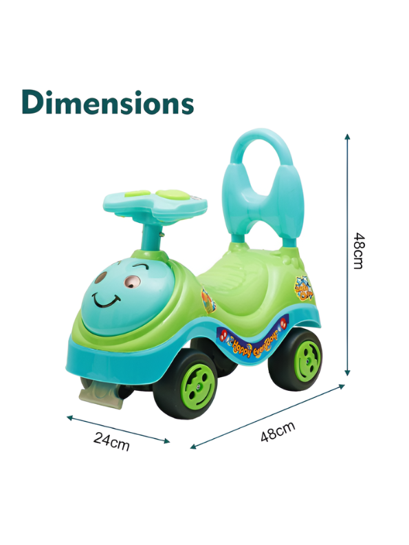 Musical Push and Ride-On Toy for Toddlers (1-3 Years) – Interactive Baby Walker TV3755