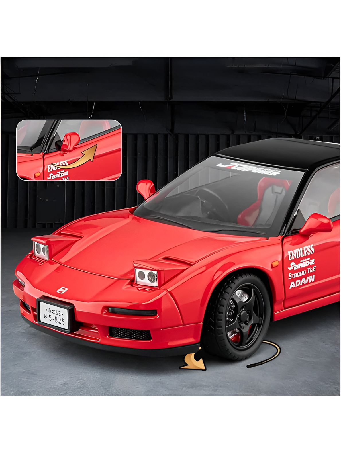 1:22 Scale Honda NSX NA1 Diecast Alloy Model Car – Premium Realistic Collector’s Edition Sports Car Replica MD2582