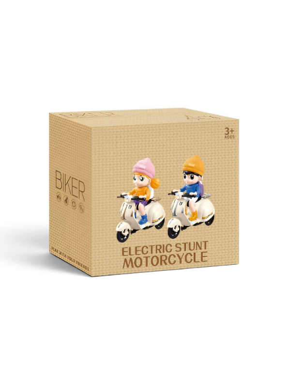 360° Rotating Electric Stunt Motorcycle Toy for Kids – Battery Operated Scooter with Dynamic Music, Dazzling LED Lights, and Automatic Wheel-Lifting Action – Ideal Gift for Boys & Girls Ages 3+ TV5780