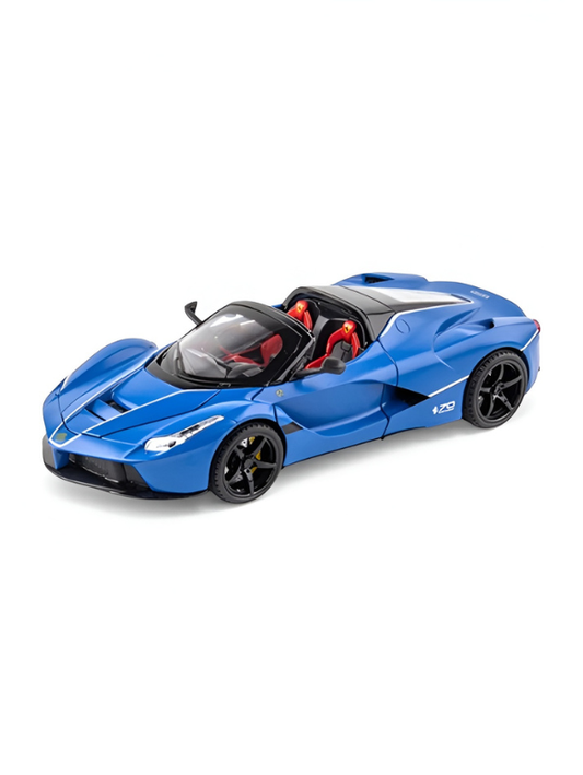 Ferrari LaFerrari Aperta 1:35 Scale Luxury Model Car – Blue Pull-Back Action, Opening Doors, Premium Collectible Diecast Car MD2501