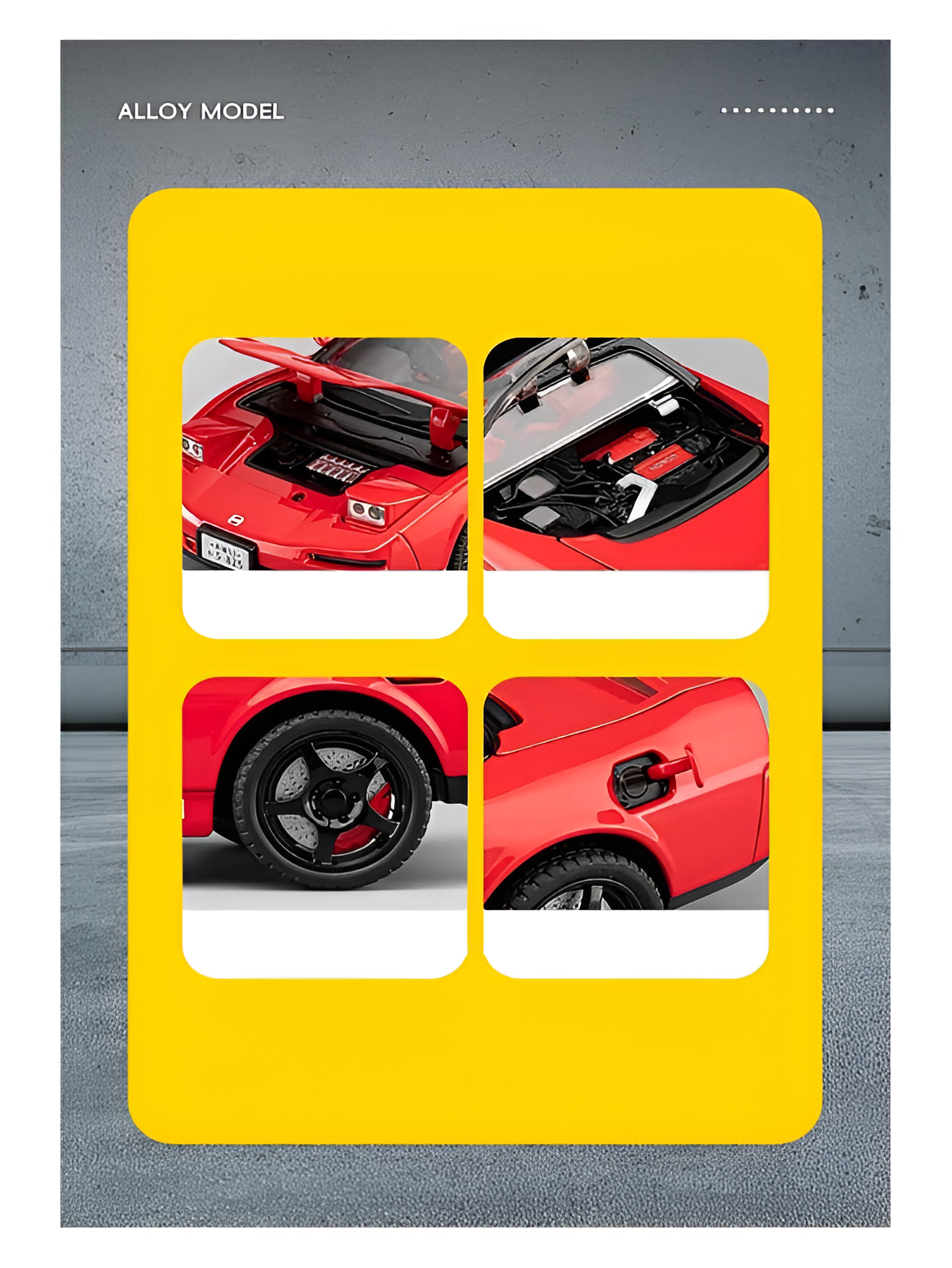 1:22 Scale Honda NSX NA1 Diecast Alloy Model Car – Premium Realistic Collector’s Edition Sports Car Replica MD2582