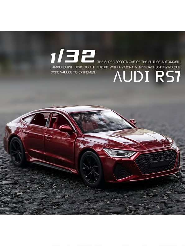 Audi RS7 Sportback 1:32 Diecast Model Car – Red Premium Collectible, Detailed Scale Replica TV4977