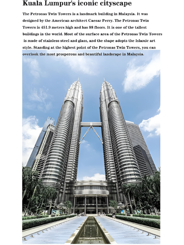 Petronas Twin Towers Architecture Building Block Set (1181 Pieces) – Kuala Lumpur Landmark 3D Model Kit for Adults & Kids, Detailed DIY Skyline Display Construction Toy MD2534