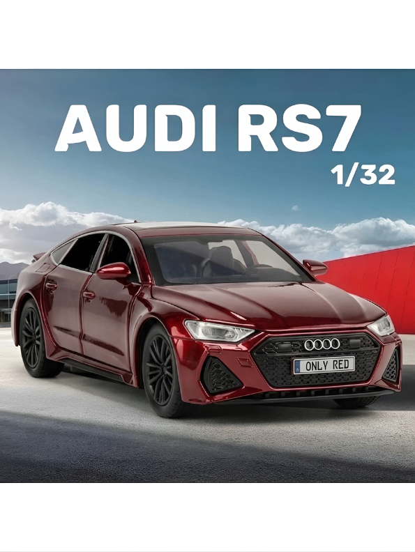 Audi RS7 Sportback 1:32 Diecast Model Car – Red Premium Collectible, Detailed Scale Replica TV4977