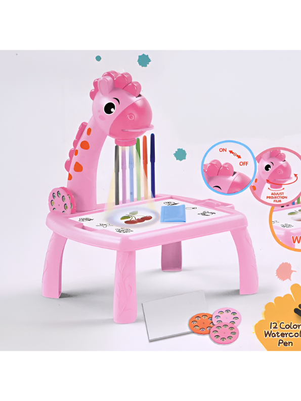 Kids' Giraffe Projection Drawing Board with Musical Educational Table TV6982
