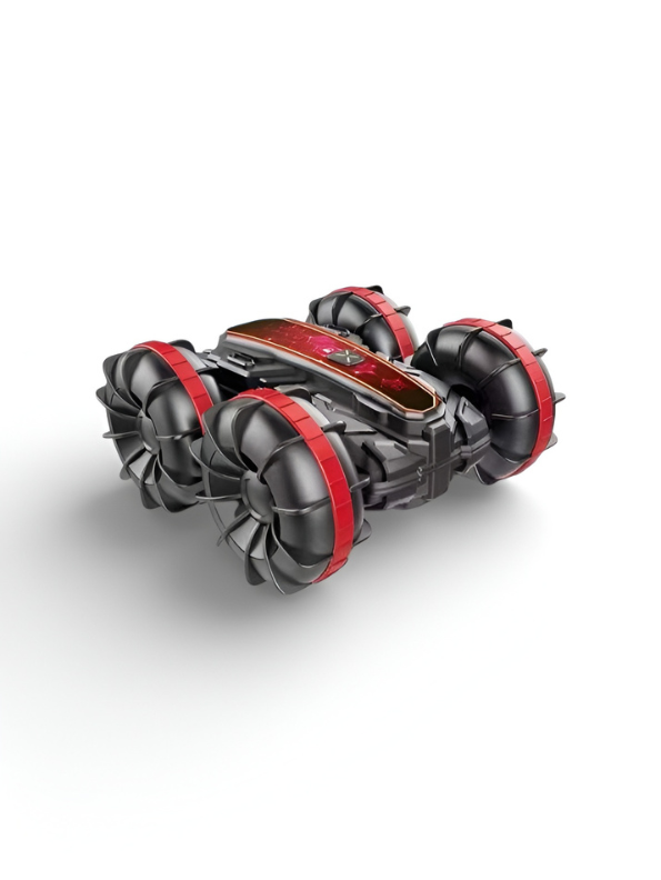 2-in-1 Amphibious RC Stunt Car with Gesture Control – Red All-Terrain Remote Control Vehicle for Land & Water Adventures TV2584
