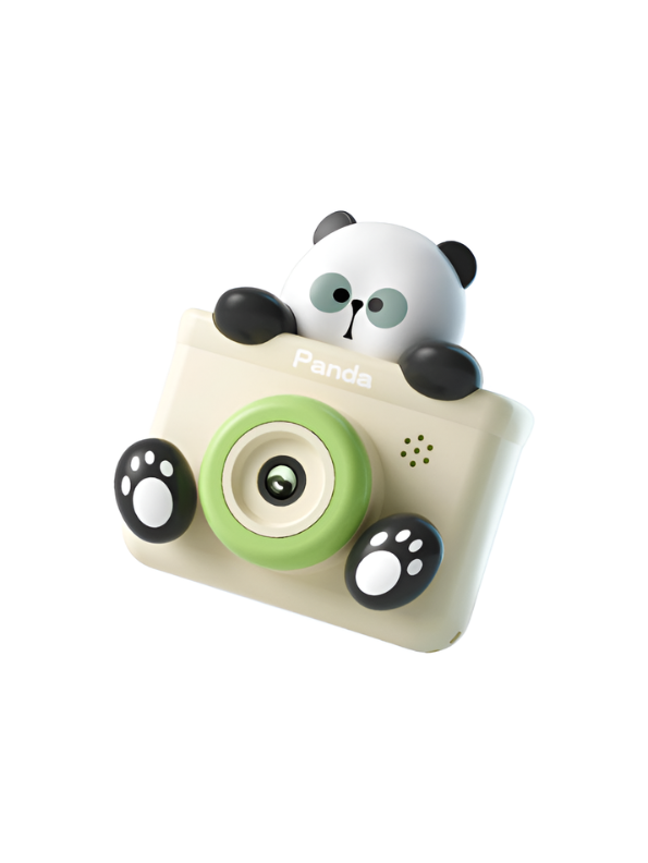 Cartoon Panda Digital Camera - 2000W HD Dual Lens Toy Camera with Tripod, Lanyard, and Mini Games TV3859