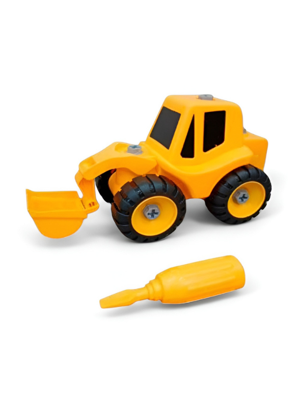 Construction Excavator Toy with Screwdriver – STEM Educational Building Set for Kids, Easy Assembly & Dismantle TV5876