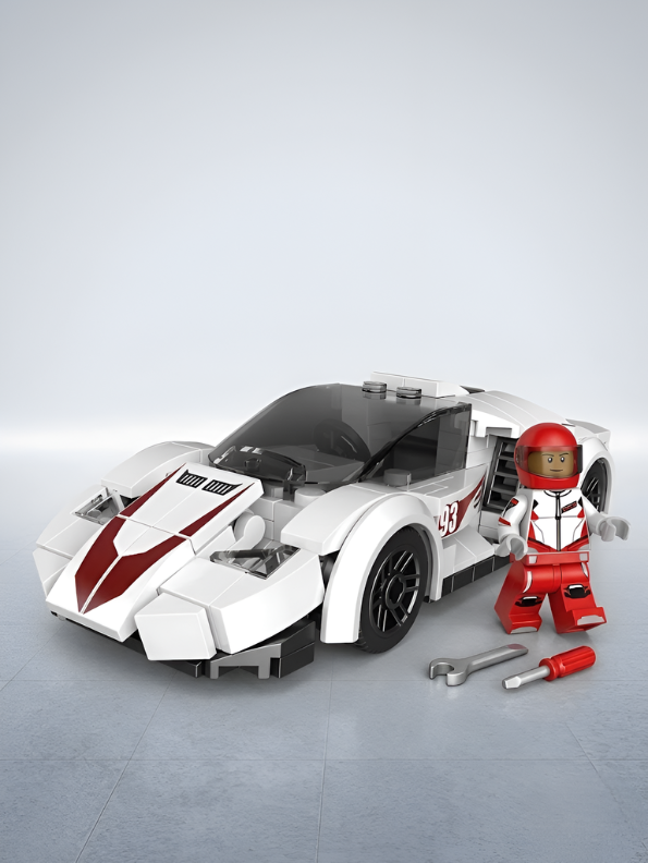 Multificence 31032 Flowing Roadster Building Set – 209-Piece White Supercar Toy with Driver Minifigure | STEM Educational Construction Kit for Kids Ages 6+ MD2743