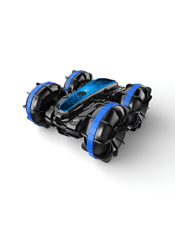 2-in-1 Amphibious RC Stunt Car with Gesture Control – Blue All-Terrain Remote Control Vehicle for Land & Water Adventures TV2584