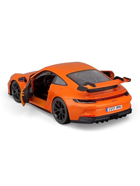 Porsche 911 GT3 (992) Die-Cast Model Car – Orange Collector’s Edition Premium Scale Replica | Collectible Sports Car Model MD2641