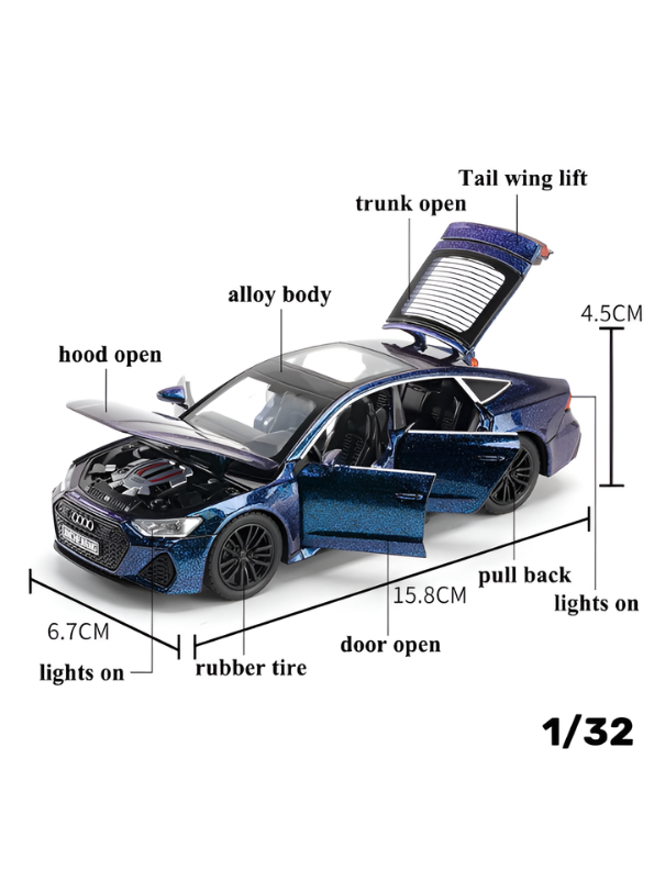 Audi RS7 Sportback 1:32 Diecast Model Car – Premium Collectible, Detailed Scale Replica TV4977