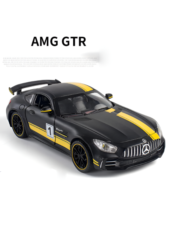 Mercedes-AMG GT R PRO 1:24 Scale Diecast Model Car – Black Premium Detailed Collectible Sports Car Replica for Enthusiasts & Display LMI14037