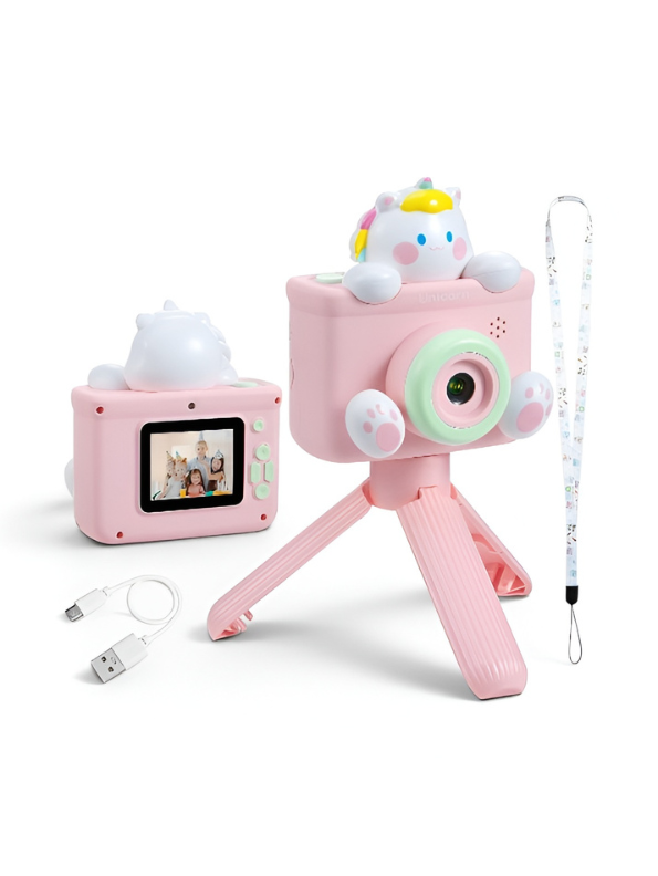 Unicorn HD Dual-Camera Toy with Tripod – Interactive Digital Photography for Kids TV3859
