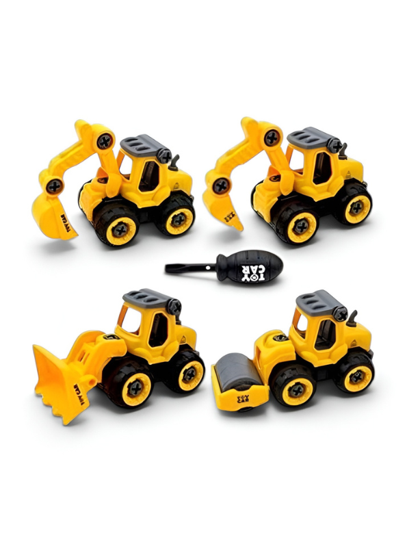Educational DIY Construction Vehicle Toy Set for Toddlers – Interactive Take-Apart STEM Building Kit for Early Learning and Motor Skill Development TV3550