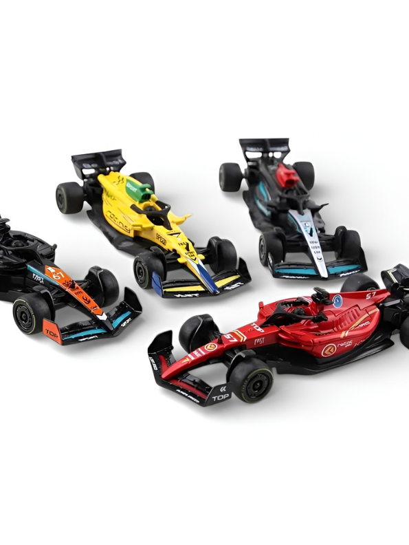 Formula 1 1:43 Scale Diecast Racing Car Set (Pack of 4) – High-Speed F1 Model Toy Cars for Kids, Collectors & Motorsport Enthusiasts TV6902