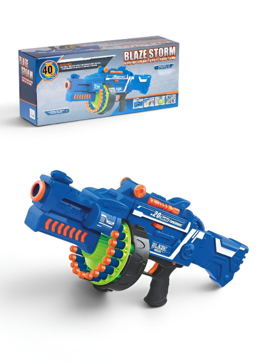 Blaze Storm Battery-Operated Soft Bullet Toy Gun – High-Capacity Rapid-Fire Blaster TV1676