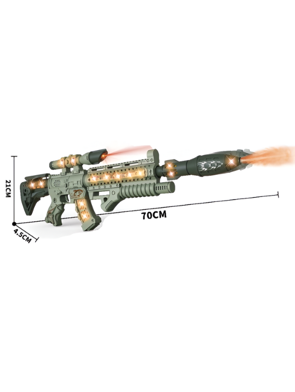 Astral Blaster Toy Gun for Kids – Light-Up Machine Toy with Realistic Sound, Action & Spray Effects TV6971