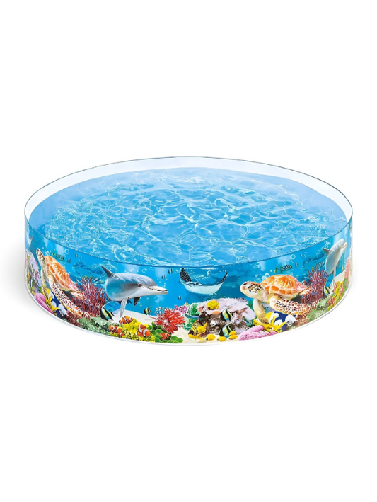 Durable 3D Sea Life Above-Ground Kids' Swimming Pool TV6813
