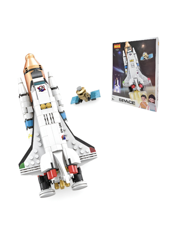 Space Shuttle Endeavour Building Block Set (421 Pieces) – NASA-Inspired Rocket Kit with Launch Pad, Satellites & Astronaut Minifigures | STEM Educational Construction Toy for Kids Ages 6+ TV1132