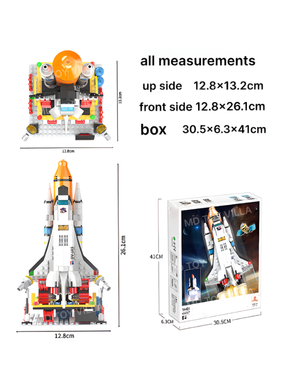 Space Shuttle Endeavour Building Block Set (421 Pieces) – NASA-Inspired Rocket Kit with Launch Pad, Satellites & Astronaut Minifigures | STEM Educational Construction Toy for Kids Ages 6+ TV1132