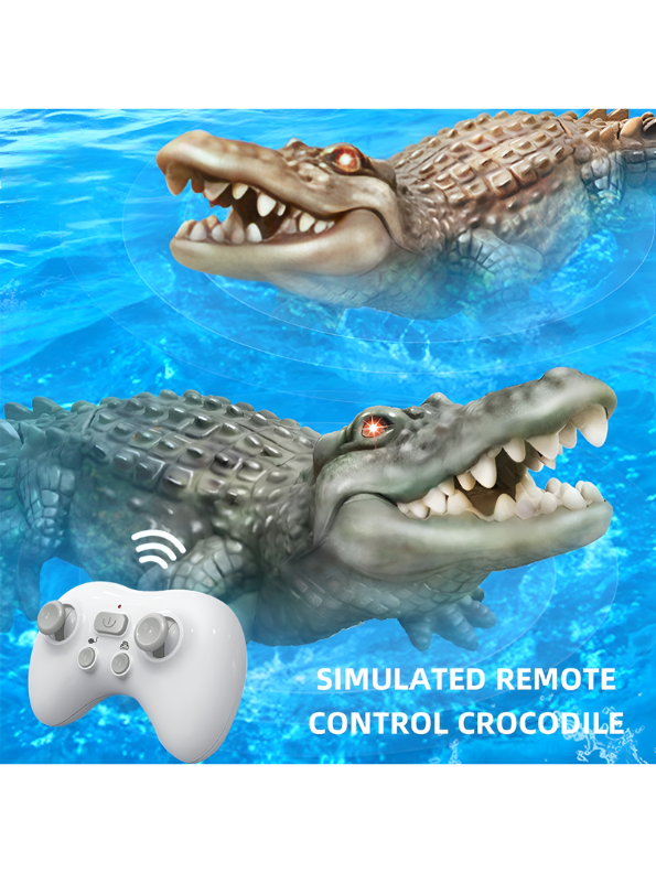 Remote Control Crocodile Toy for Water – 2.4GHz RC Swimming Alligator with Dual Motors & Realistic Simulation, Waterproof Interactive Pool Toy for Kids (Age 6+) TV6939