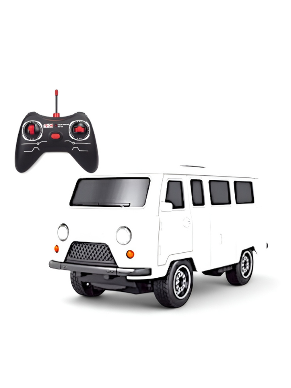 Remote Control Simulation Van Model - White RC Toy Vehicle for Kids TV4818