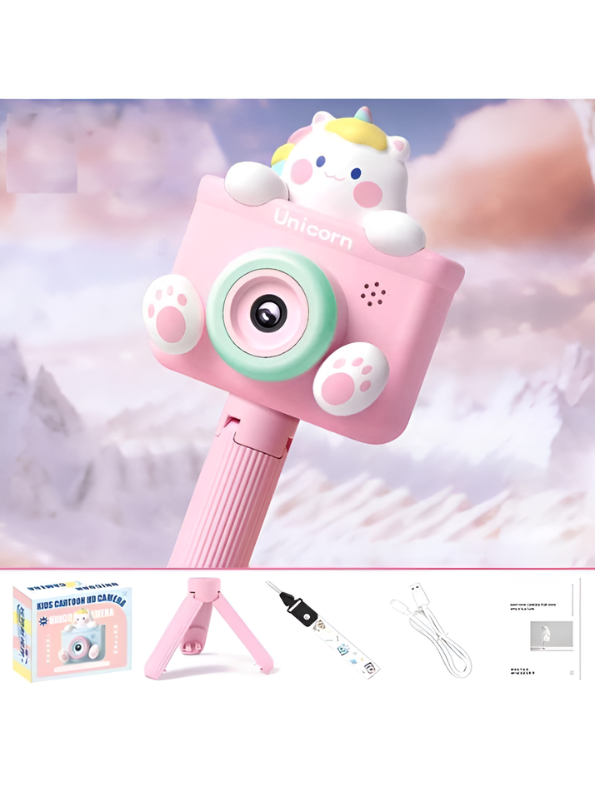 Unicorn HD Dual-Camera Toy with Tripod – Interactive Digital Photography for Kids TV3859