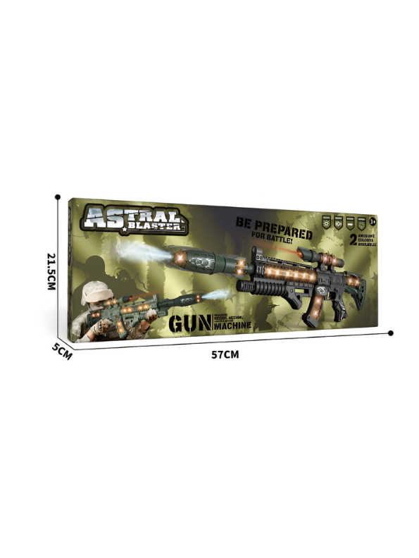 Astral Blaster Toy Gun for Kids – Light-Up Machine Toy with Realistic Sound, Action & Spray Effects TV6971