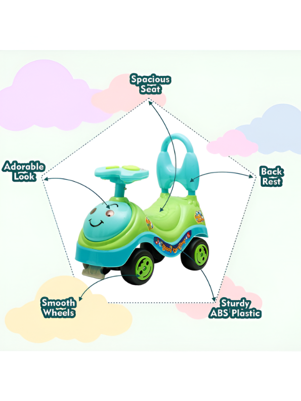 Musical Push and Ride-On Toy for Toddlers (1-3 Years) – Interactive Baby Walker TV3755