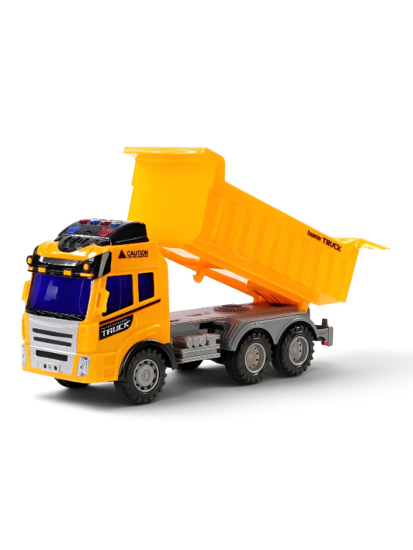 Remote Control Dump Truck for Kids: Durable Construction Toy with Lights and Sound TV423