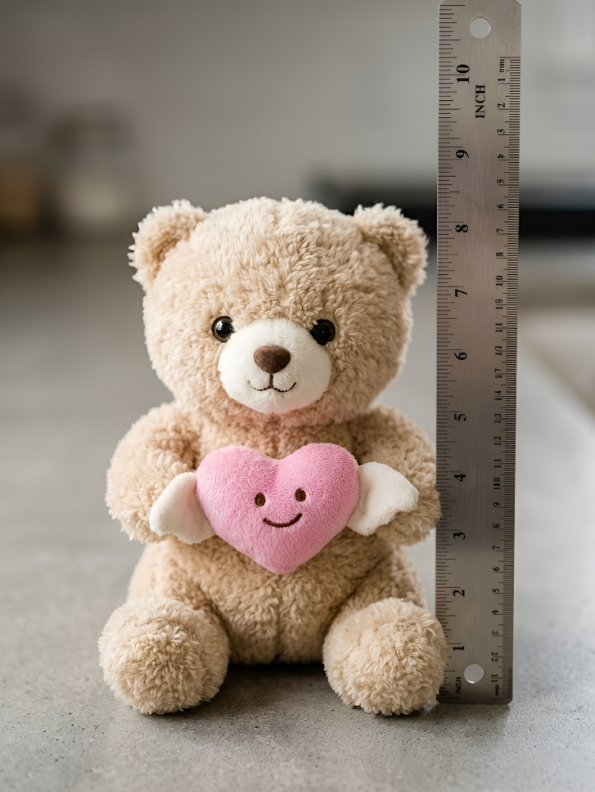Teddy Bear with Winged Heart – 10-Inch Plush Soft Cuddly Stuffed Animal Toy for Toddlers and Kids ST16499