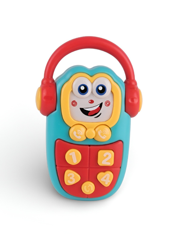 Red Interactive Musical Baby Toy Phone for Toddlers – Educational Pretend Play Cellphone with Lights & Sounds, Early Learning Toy for Infants & Kids NX13781