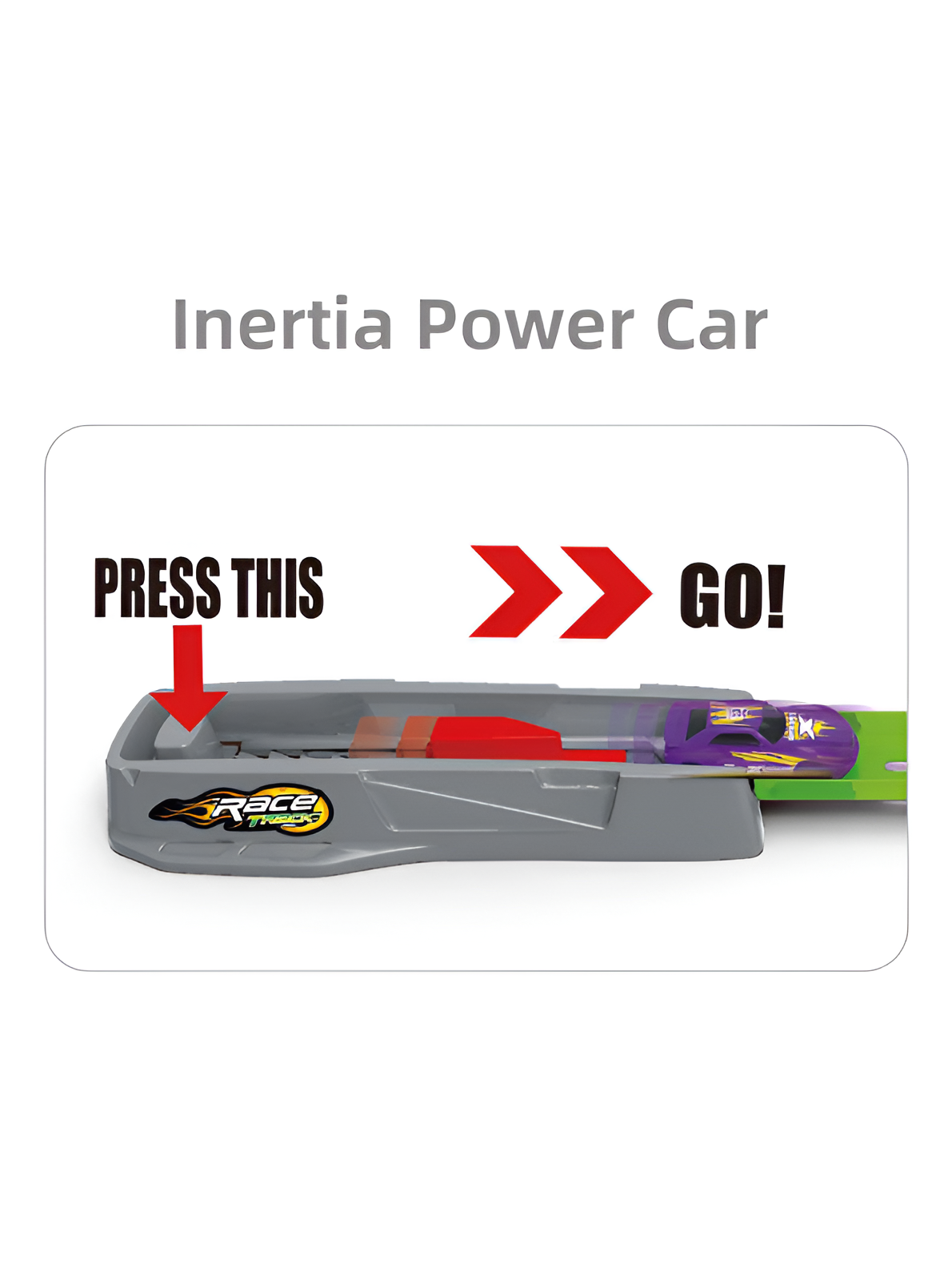 High-Speed Kids Racing Track Set with 360° Gravity Loop, Inertia Power Launcher & Fire Jump Stunt – Action-Packed Toy Car Playset for Ages 3+ TV1833