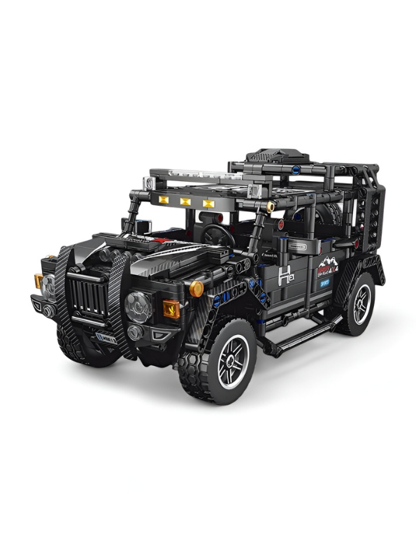 4x4 Off-Road Building Block Truck – Pull-Back Motor, Realistic Design, and Interactive AR Learning, 8+ Years TV6705