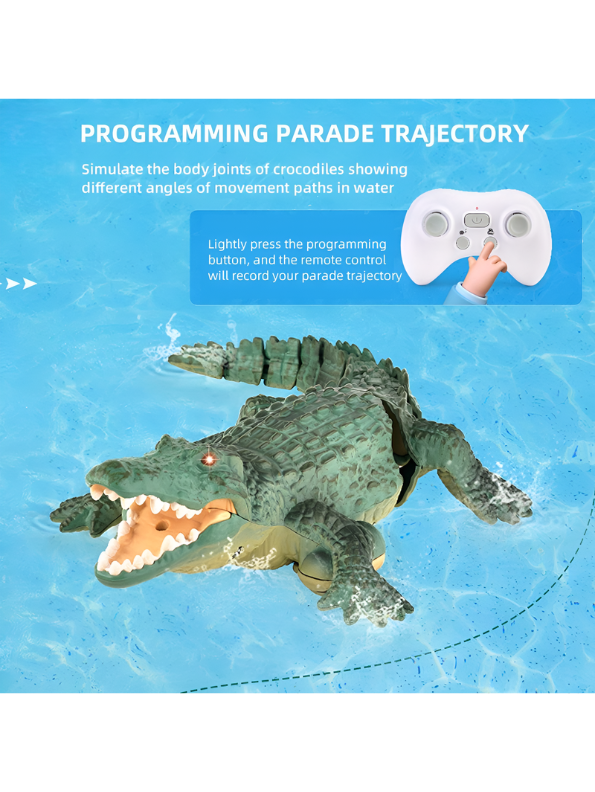 Remote Control Crocodile Toy for Water – 2.4GHz RC Swimming Alligator with Dual Motors & Realistic Simulation, Waterproof Interactive Pool Toy for Kids (Age 6+) TV6939