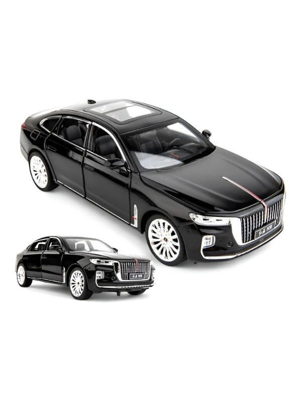 Hongqi H9 1:24 Scale Diecast Model Car - Officially Authorized Alloy Collectible with Light & Sound Effects TV6183