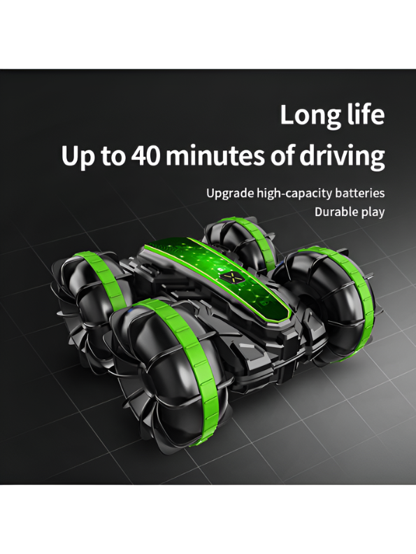 2-in-1 Amphibious RC Stunt Car with Gesture Control – All-Terrain Remote Control Vehicle for Land & Water Adventures TV2584