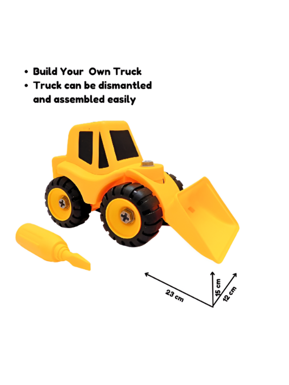 Construction Excavator Toy with Screwdriver – STEM Educational Building Set for Kids, Easy Assembly & Dismantle TV5876