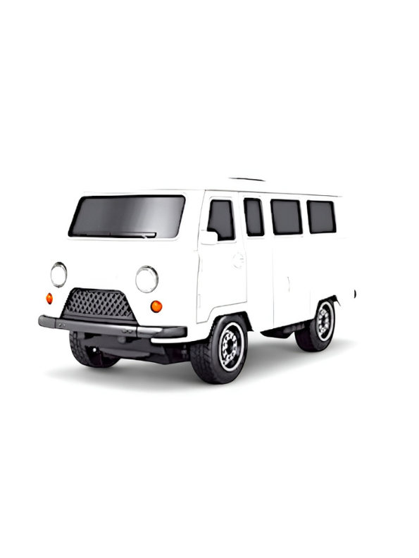Remote Control Simulation Van Model - White RC Toy Vehicle for Kids TV4818